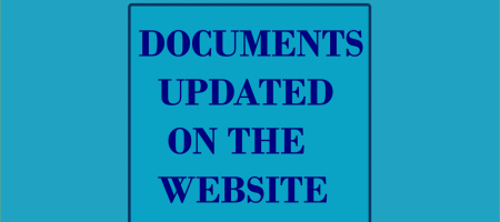 Don't miss the updated documents on the website